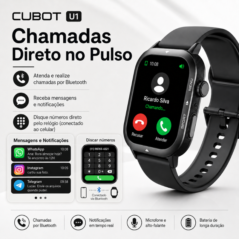 Smartwatch Cubot U1